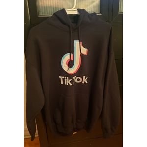 Tik Tok hoodie, black, Mens L